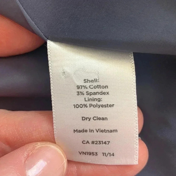 Talbots blue summer weight blazer size 2 - Picture 7 of 9